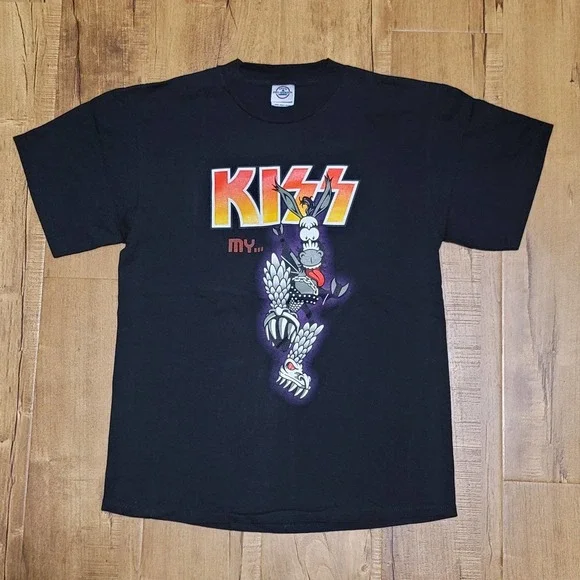 Vtg Delta KISS MY A** T-shirt - Picture 2 of 6
